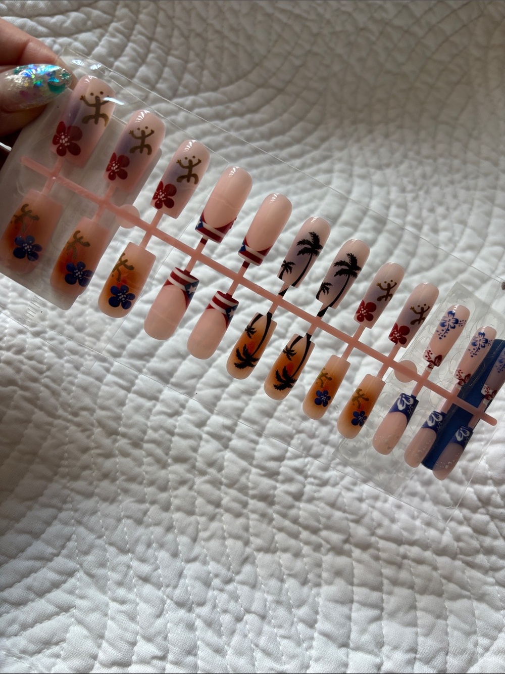 Tropical Puerto Rico Press On Nails 🆕 - Picture 4 of 4